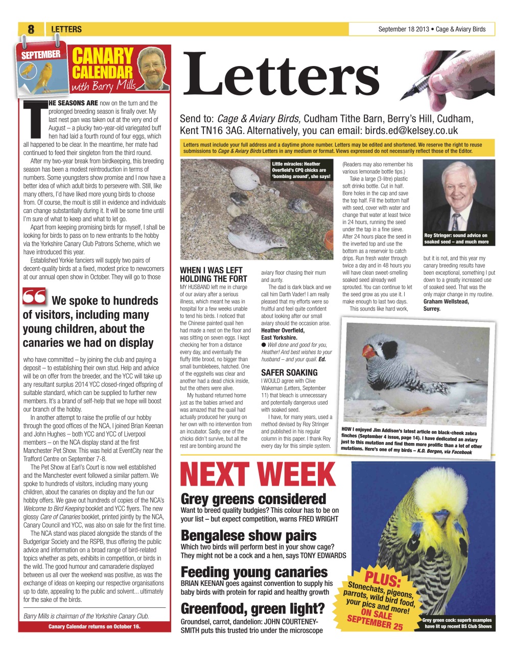 Cage & Aviary Birds Preview Pages