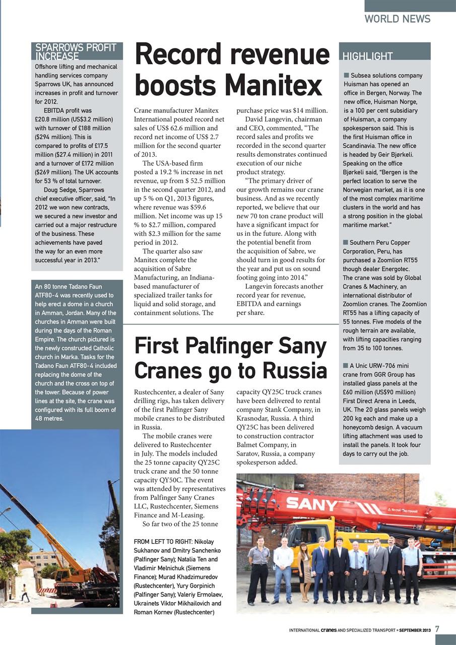 Int. Cranes and Specialized Transp Preview Pages