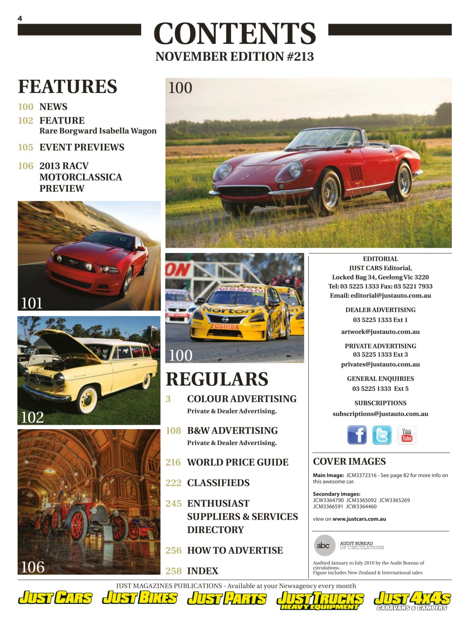 JUST CARS Preview Pages