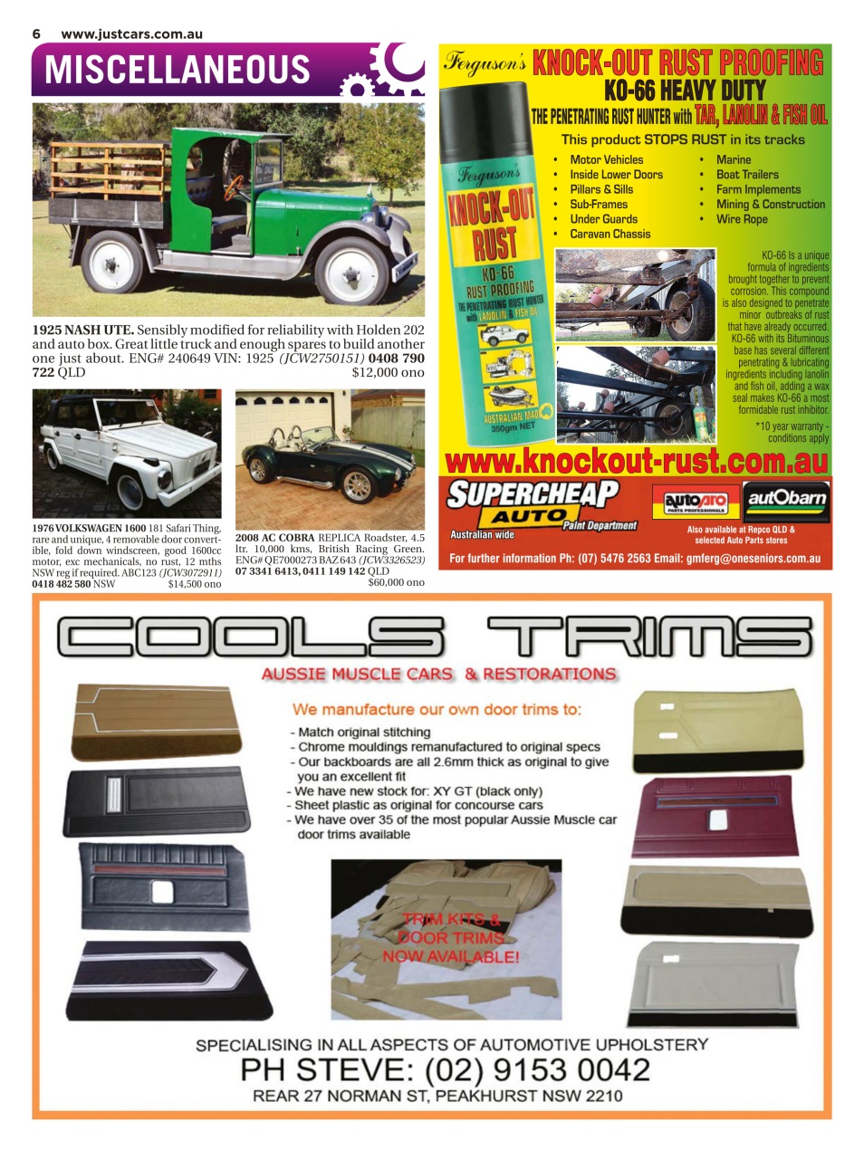 JUST CARS Preview Pages