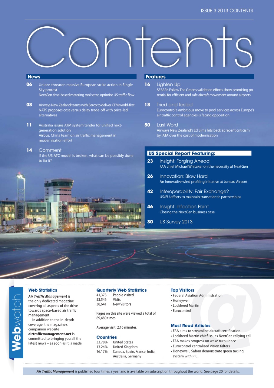 Air Traffic Management Preview Pages