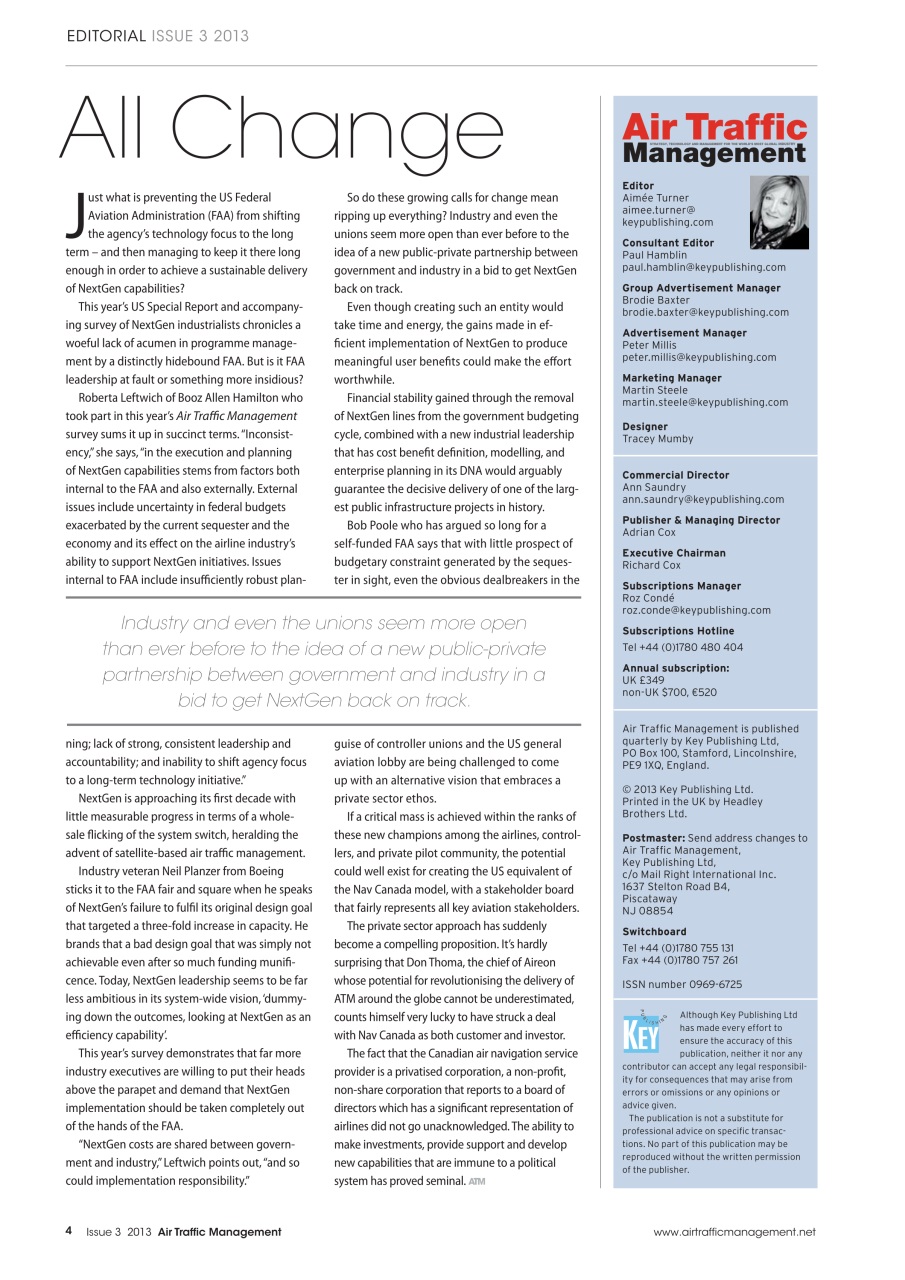 Air Traffic Management Preview Pages