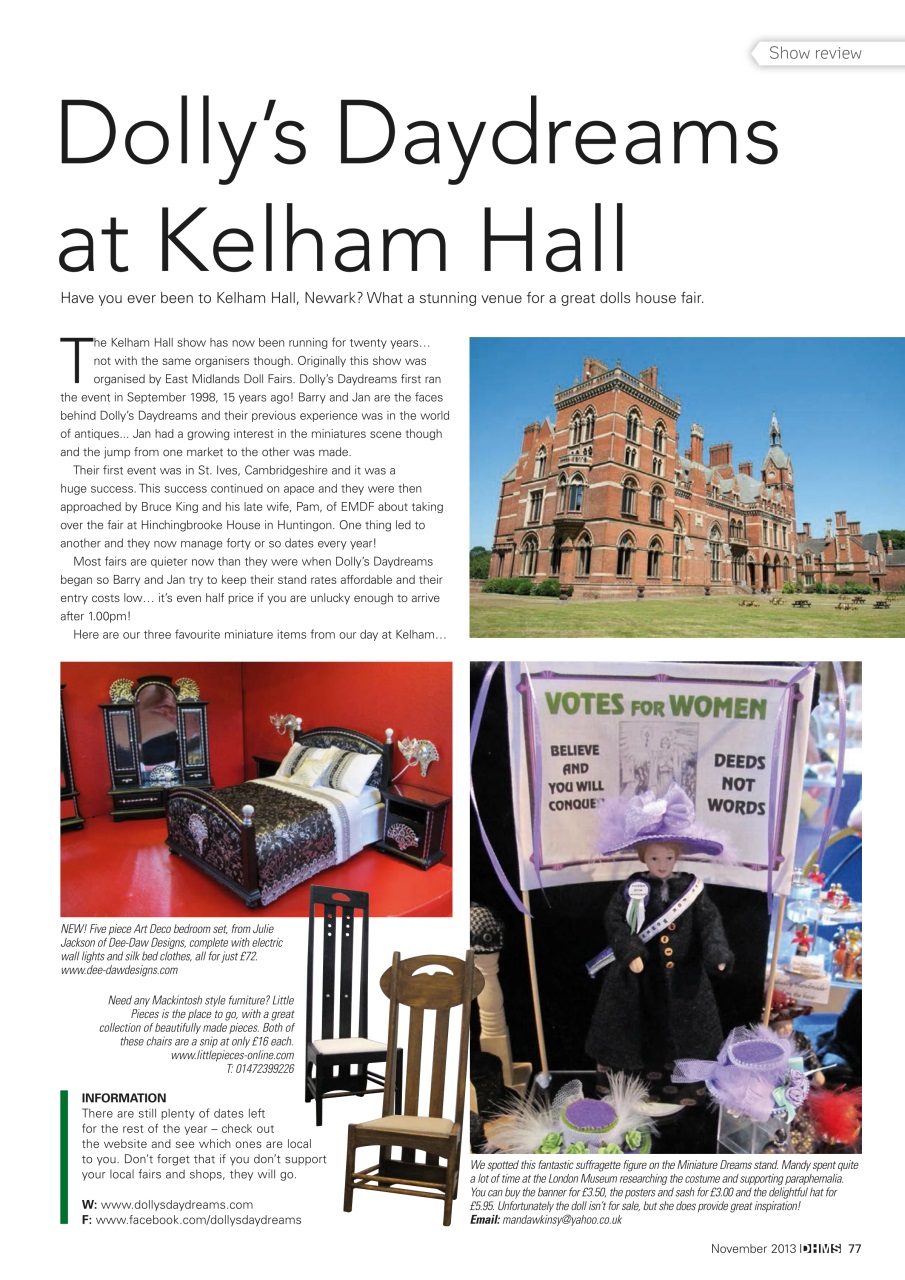 Dolls House and Miniature Scene Preview Pages