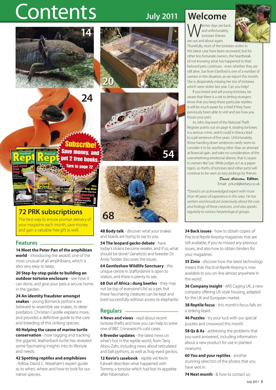 Practical Reptile Keeping Preview Pages