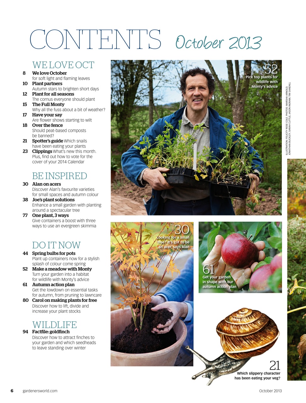 BBC Gardeners’ World Magazine Preview Pages