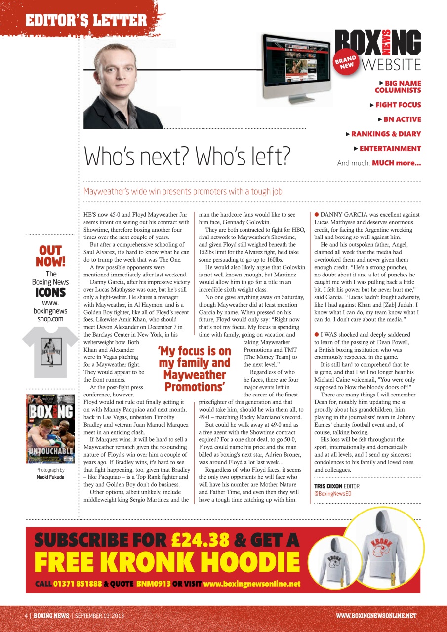 Boxing News Preview Pages