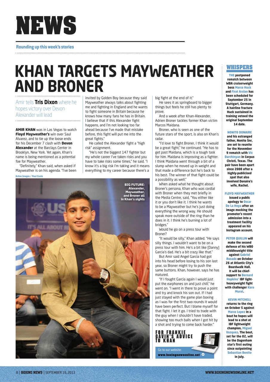 Boxing News Preview Pages