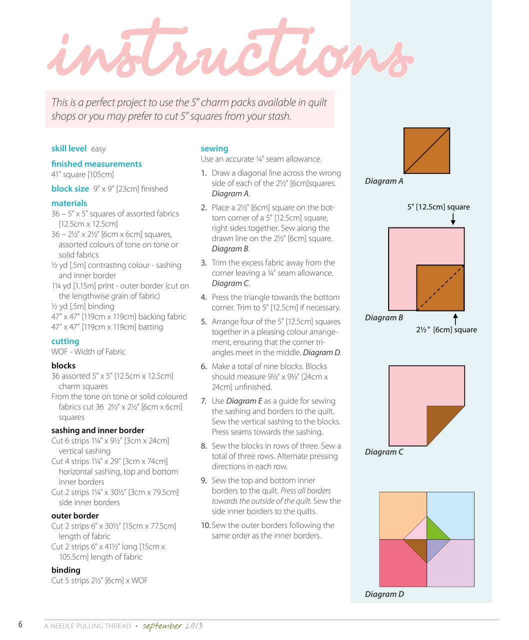 A Needle Pulling Thread Preview Pages