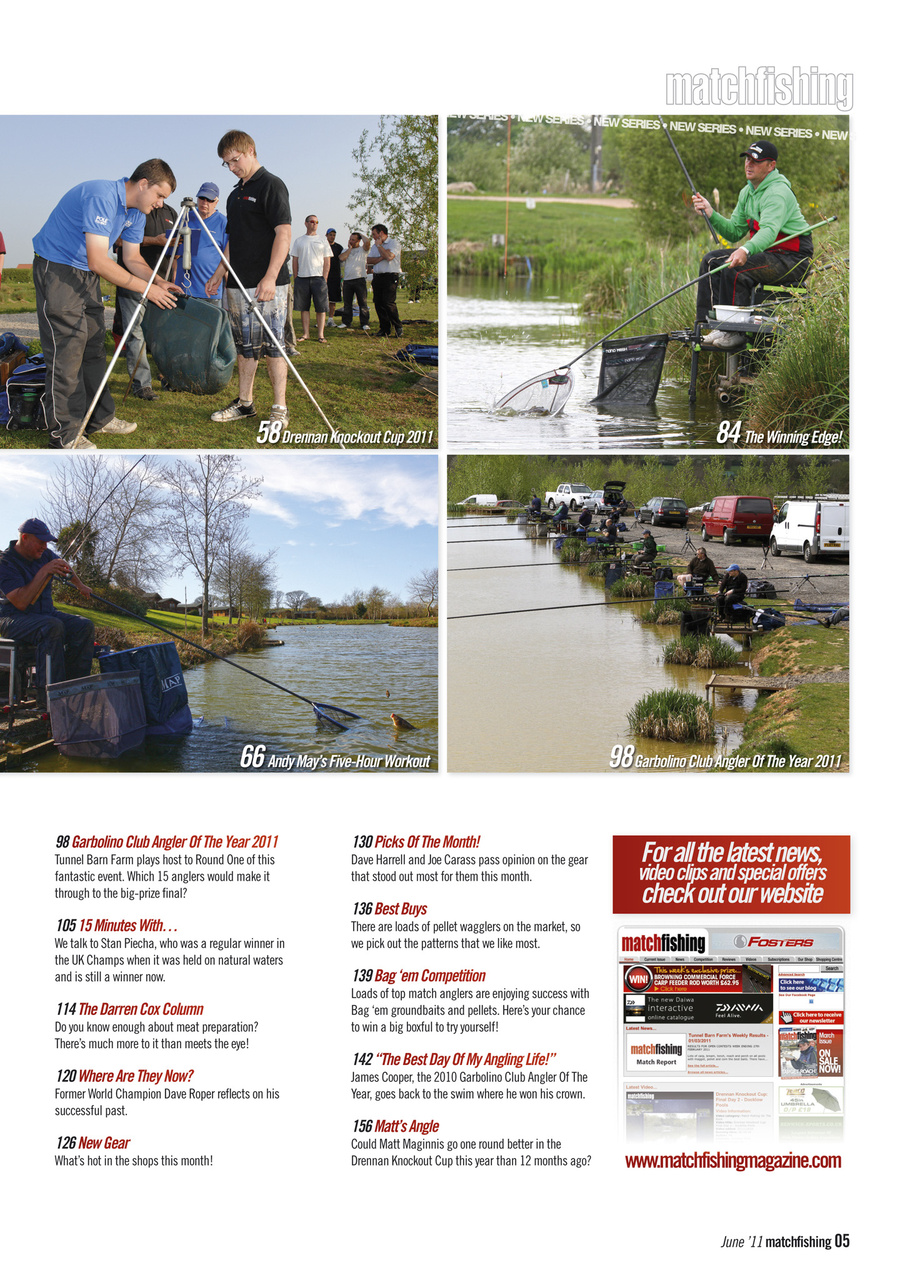 Match Fishing Preview Pages