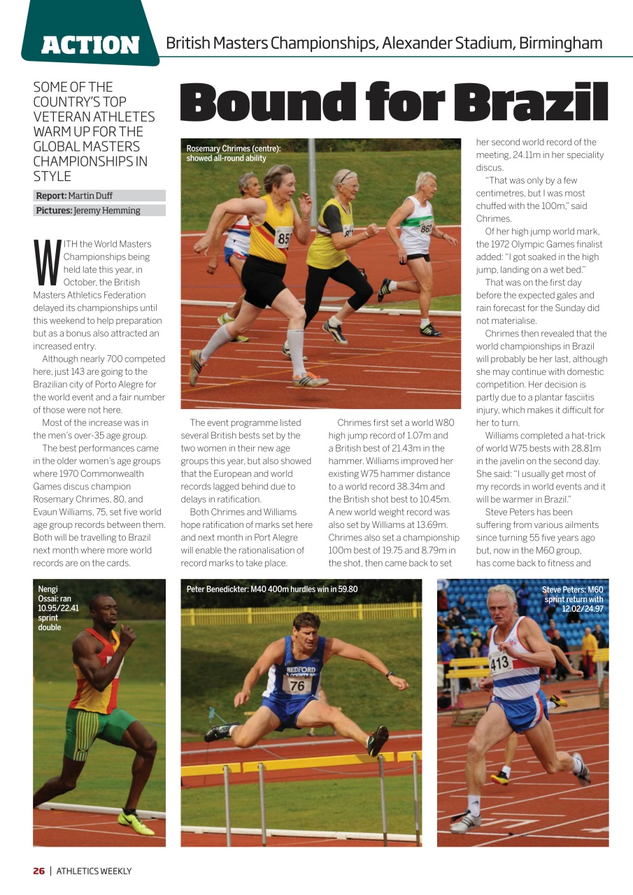 AW – Athletics Weekly Magazine Preview Pages