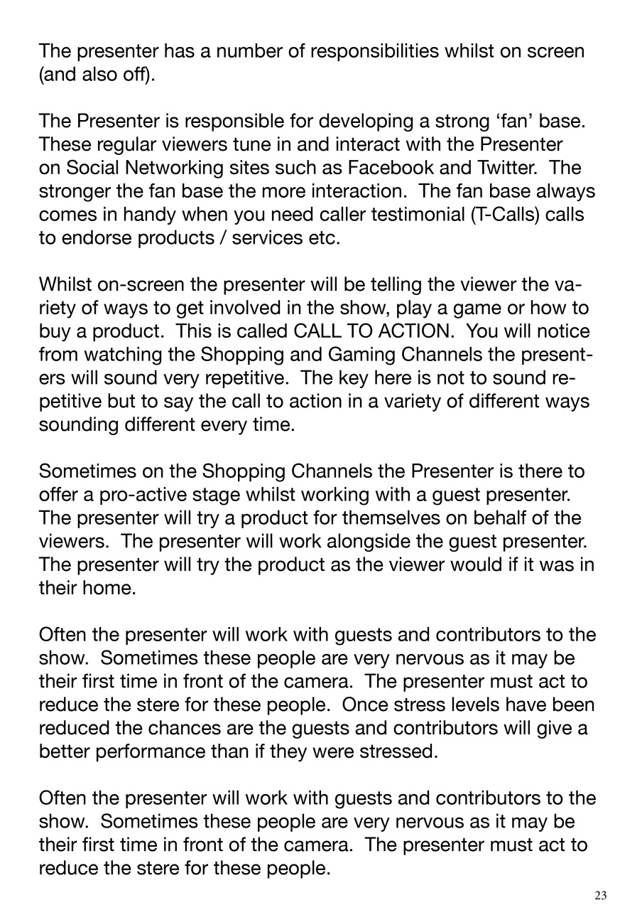 The Presenter Preview Pages