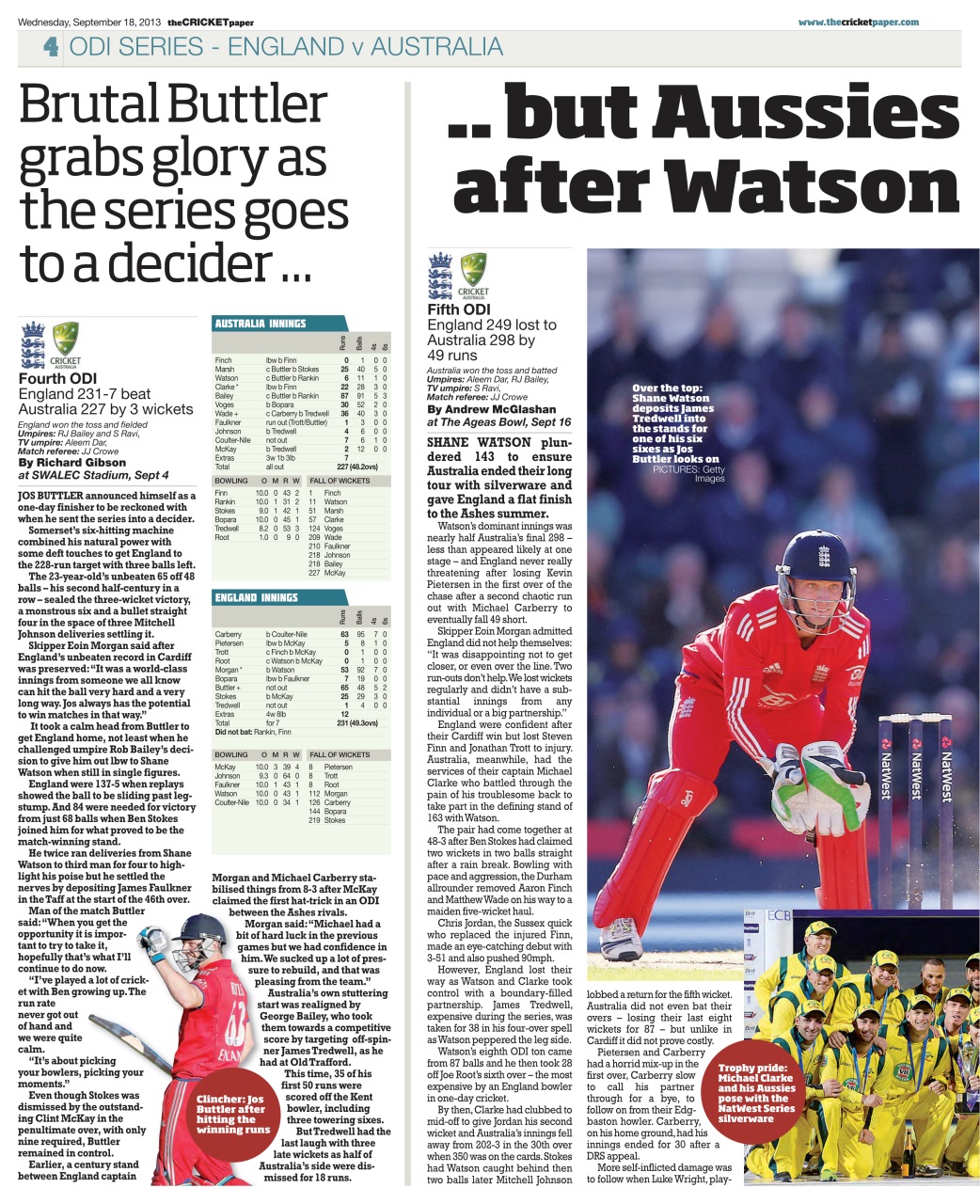 The Cricket Paper Preview Pages