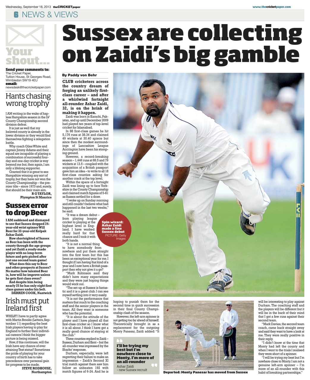 The Cricket Paper Preview Pages