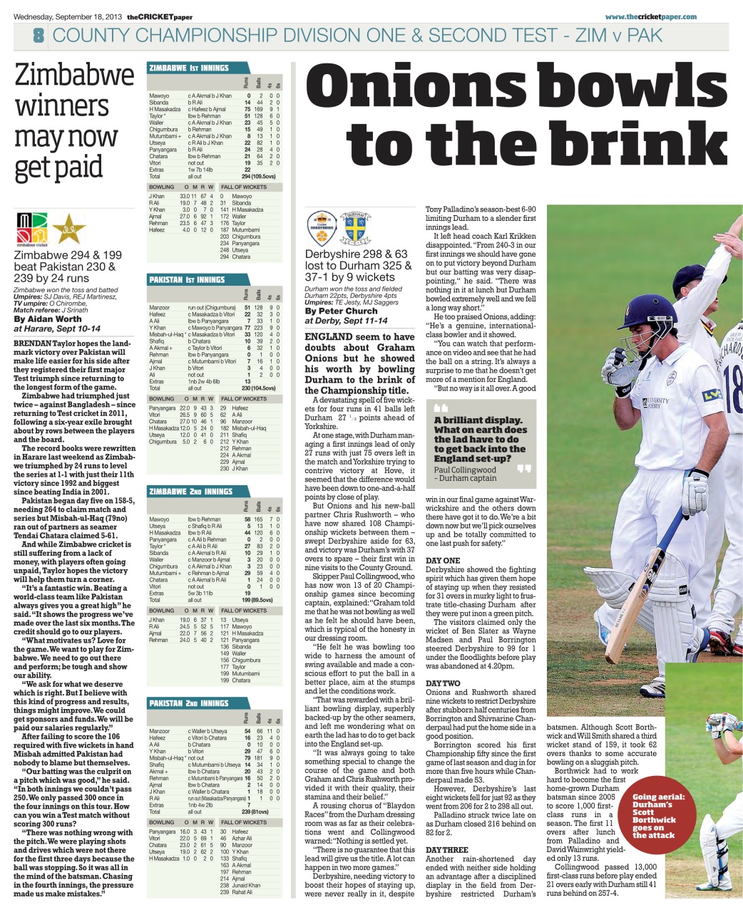 The Cricket Paper Preview Pages