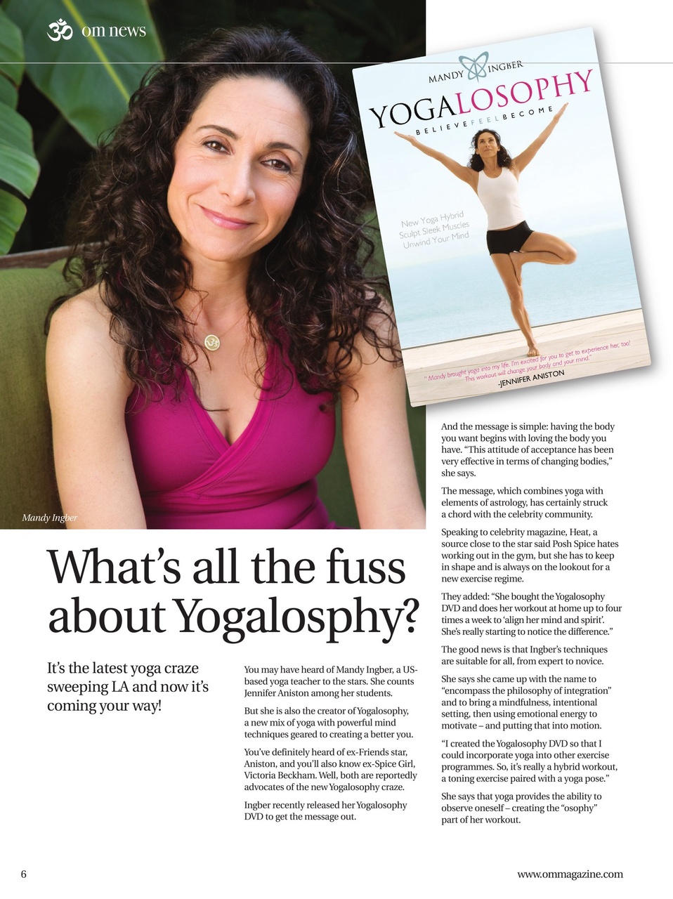 OM Yoga Magazine Preview Pages