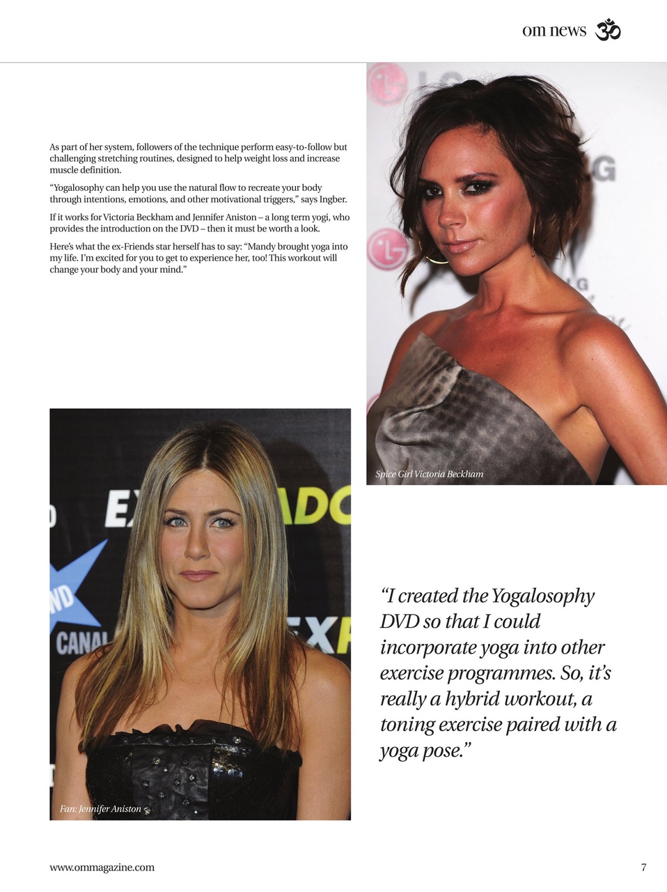 OM Yoga Magazine Preview Pages