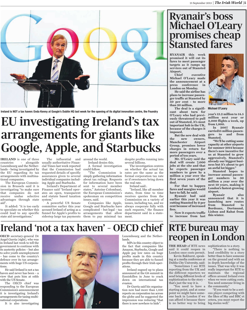 Irish World Preview Pages