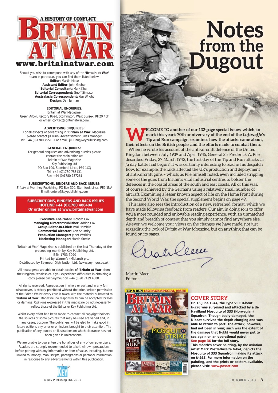 Britain at War Magazine Preview Pages
