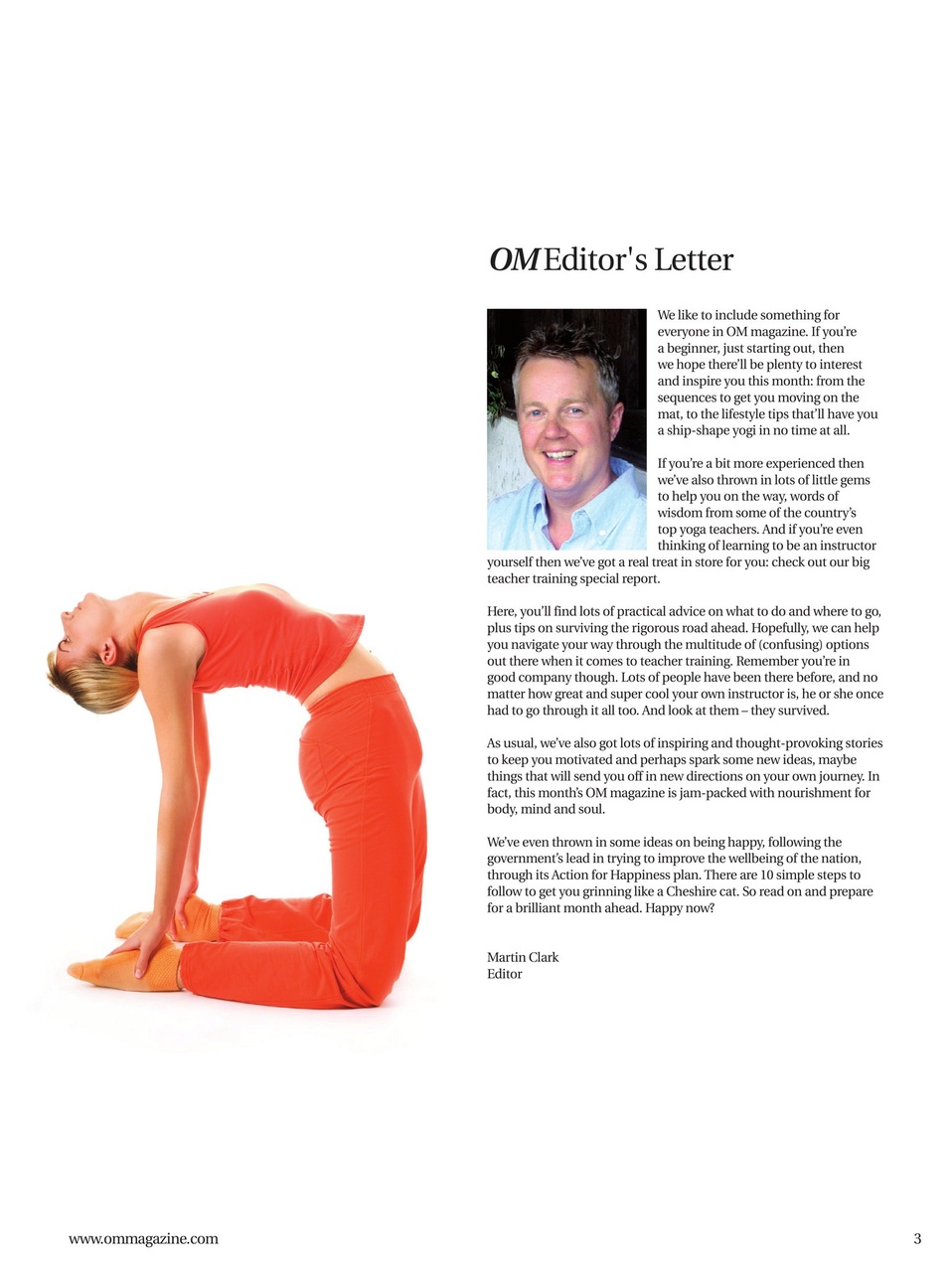OM Yoga Magazine Preview Pages