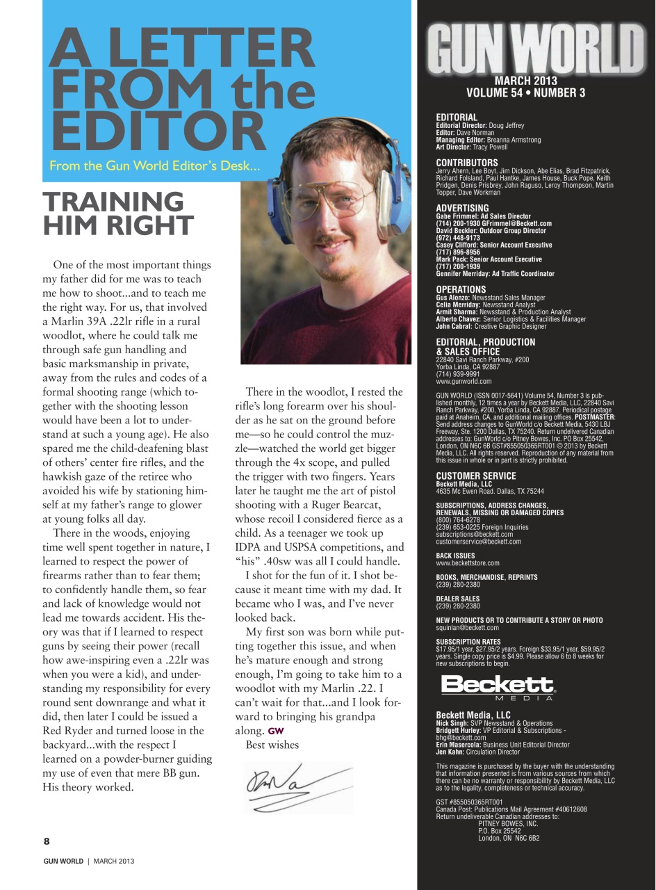 Gun World Preview Pages