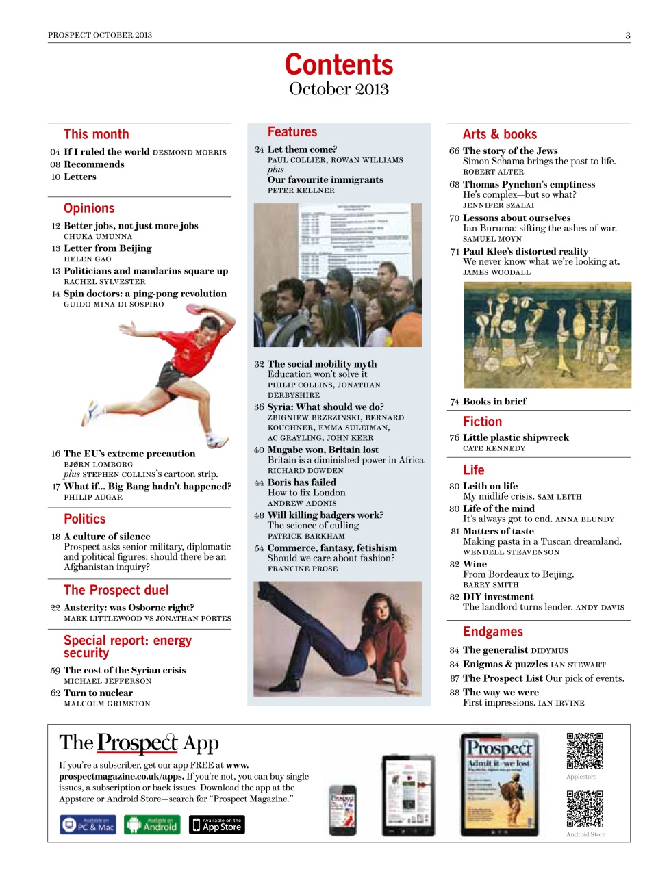 Prospect Magazine Preview Pages