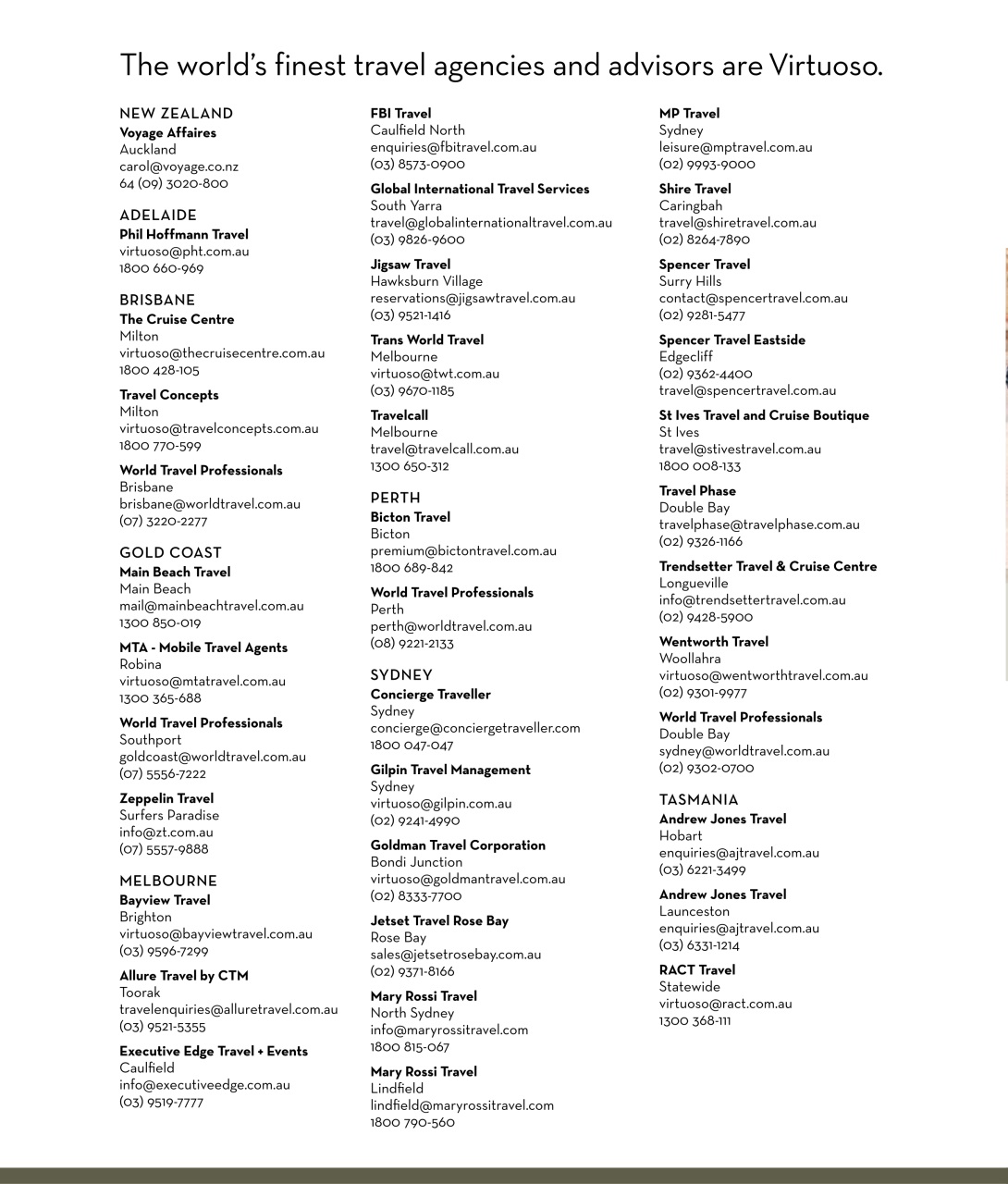 Luxury Travel Preview Pages