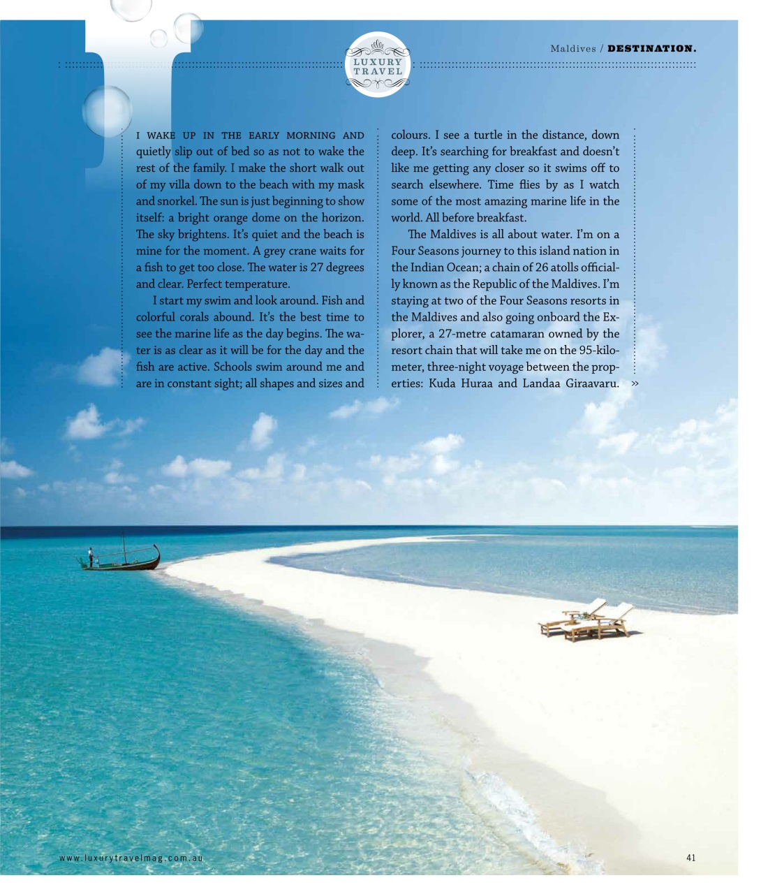 Luxury Travel Preview Pages