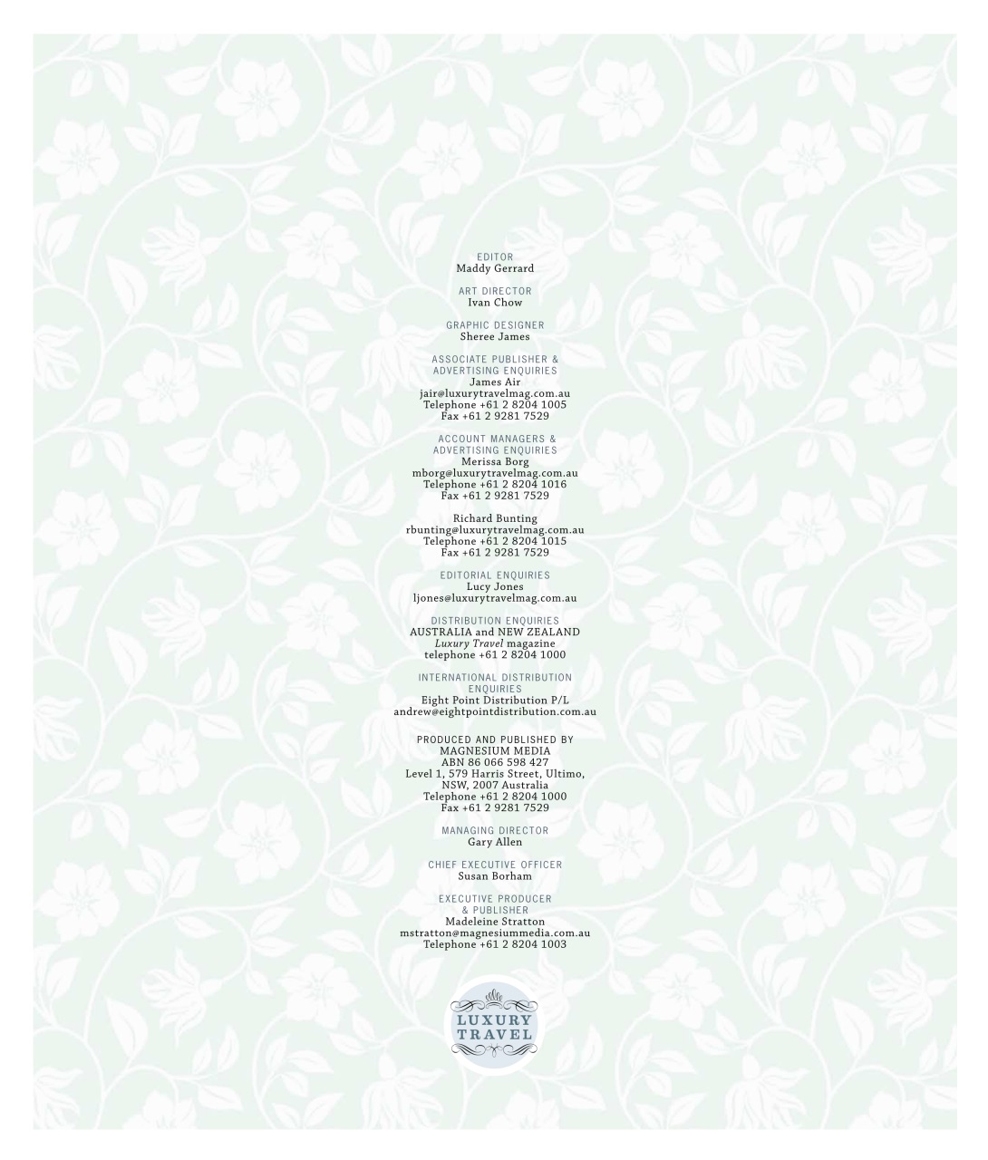 Luxury Travel Preview Pages