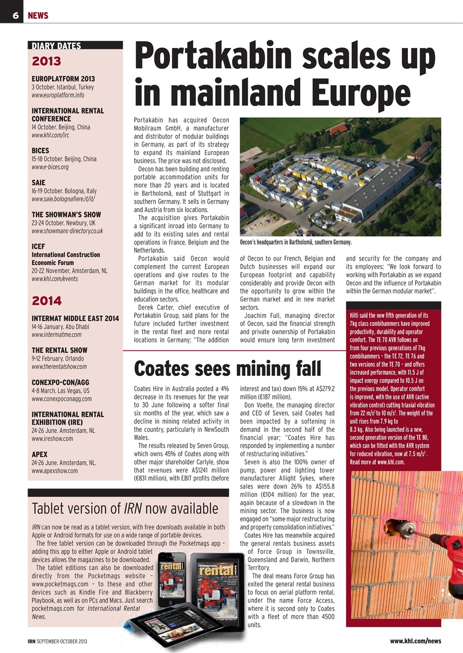 International Rental News Preview Pages