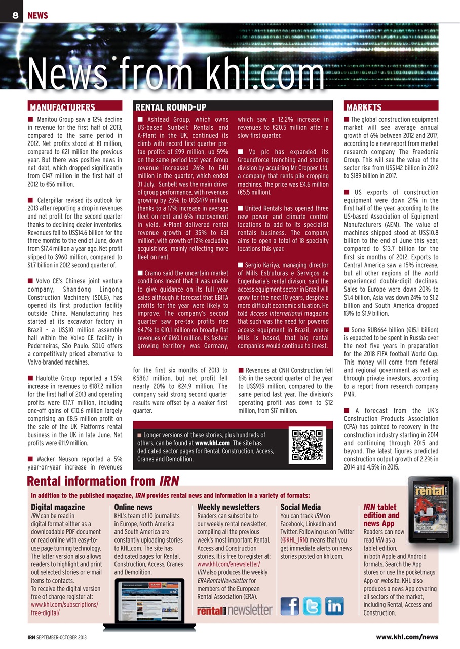 International Rental News Preview Pages