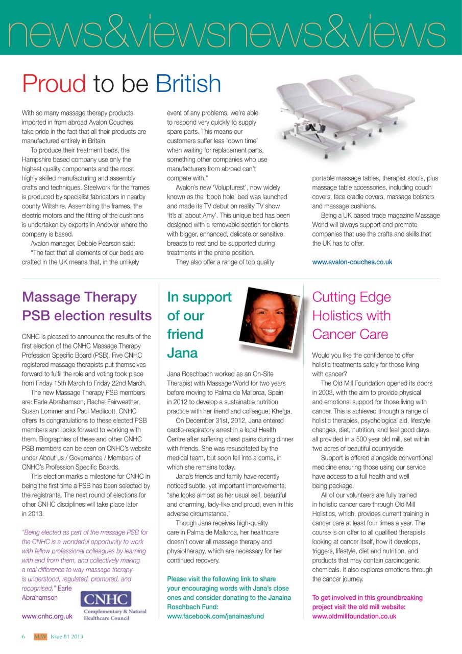 Massage World Preview Pages