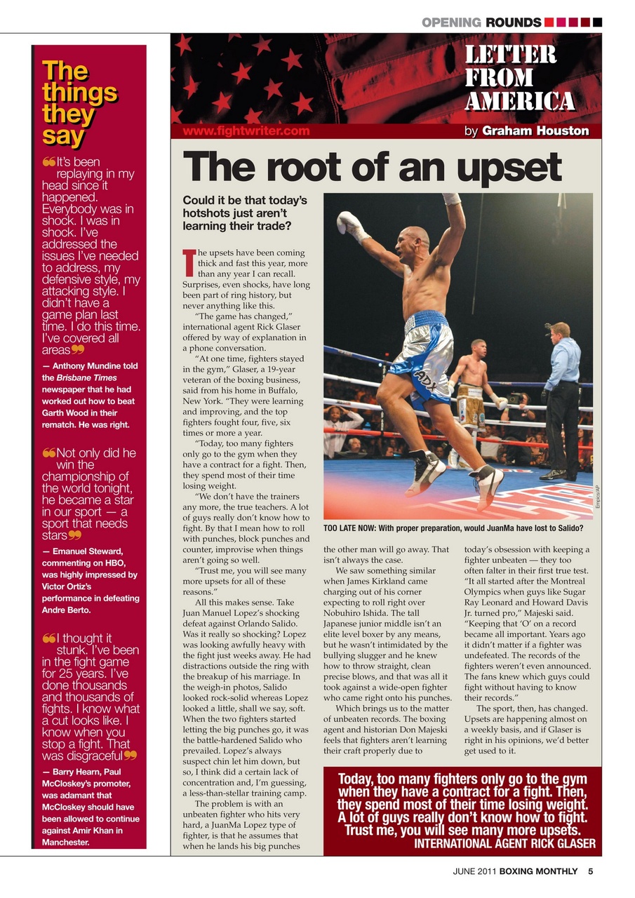 Boxing Monthly Preview Pages