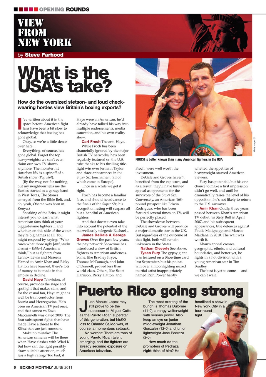 Boxing Monthly Preview Pages