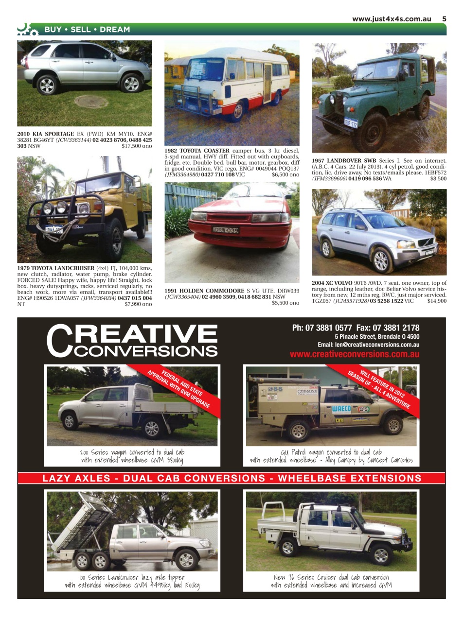 JUST 4X4S Preview Pages