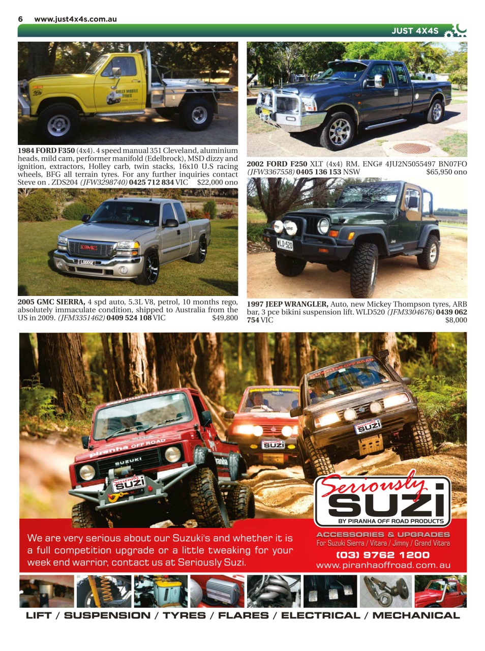 JUST 4X4S Preview Pages