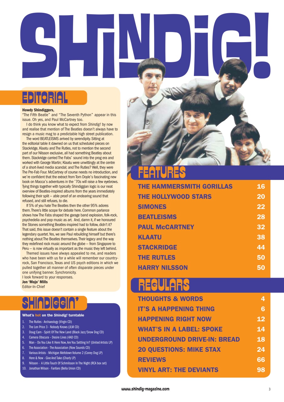 Shindig! Preview Pages