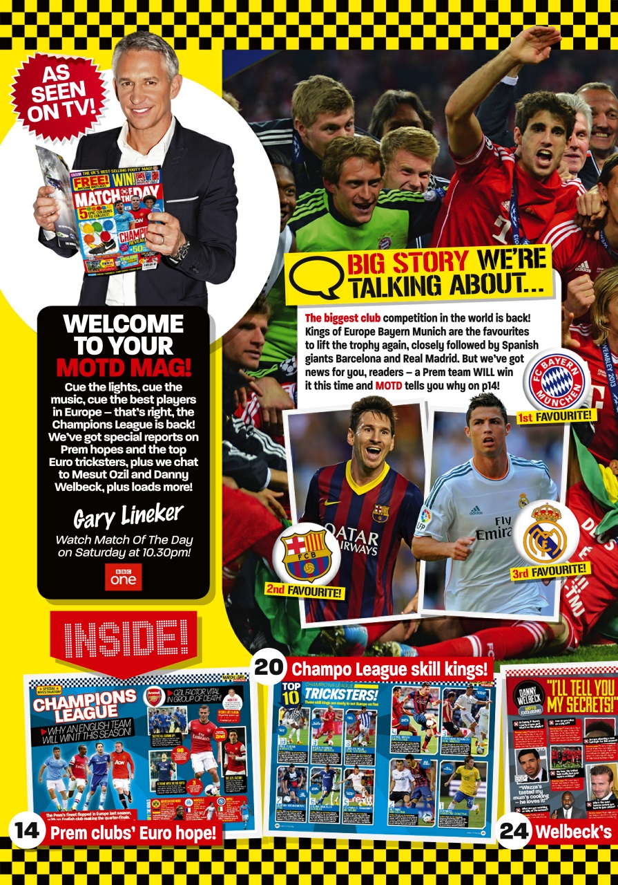 Match of the Day Preview Pages