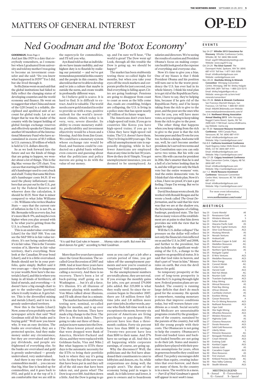 The Northern Miner Preview Pages