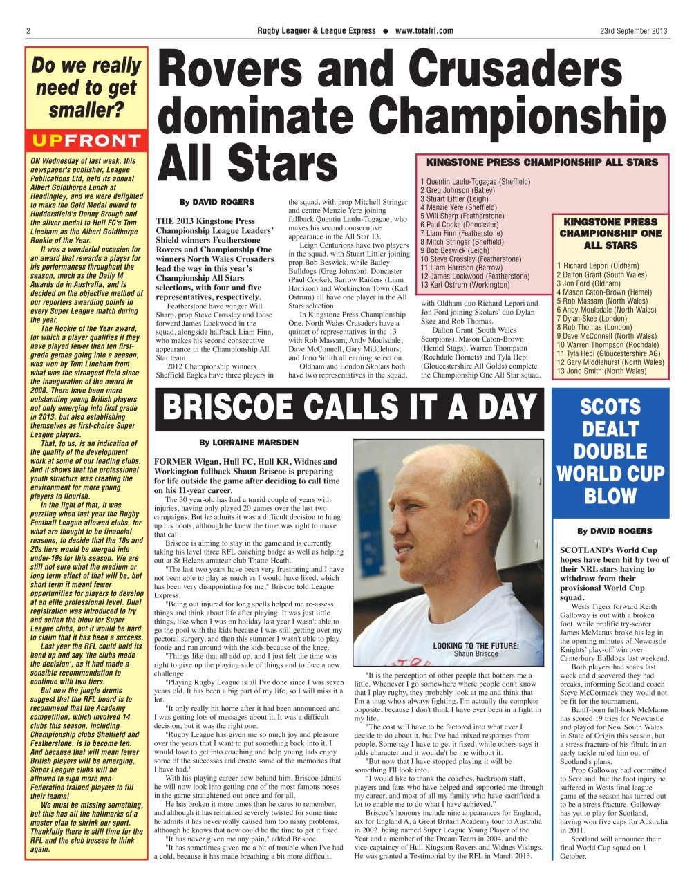 League Express Preview Pages