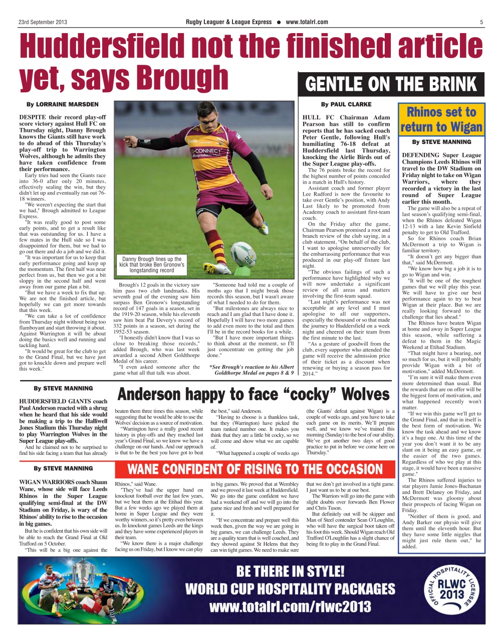 League Express Preview Pages