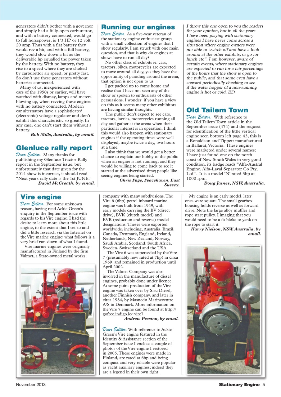 Stationary Engine Preview Pages