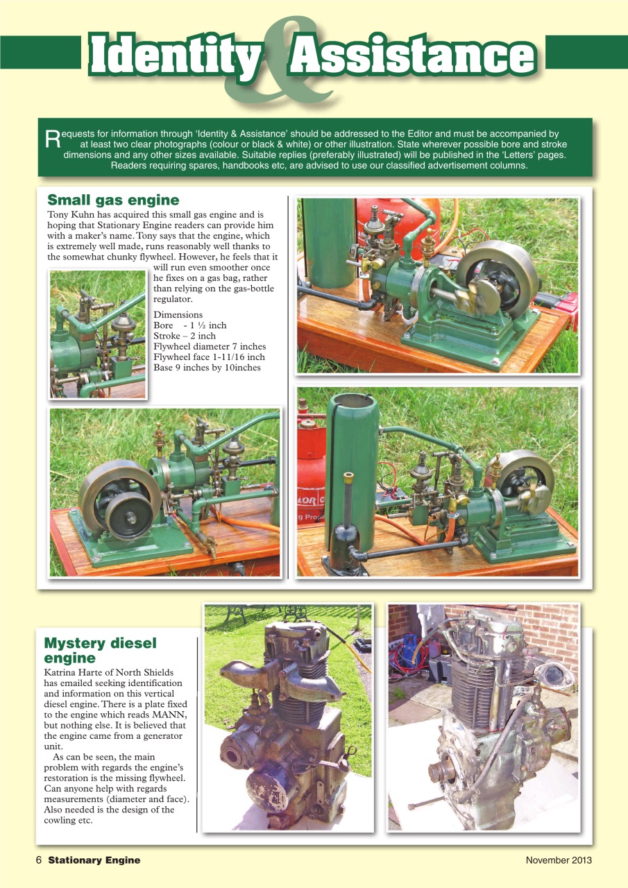 Stationary Engine Preview Pages