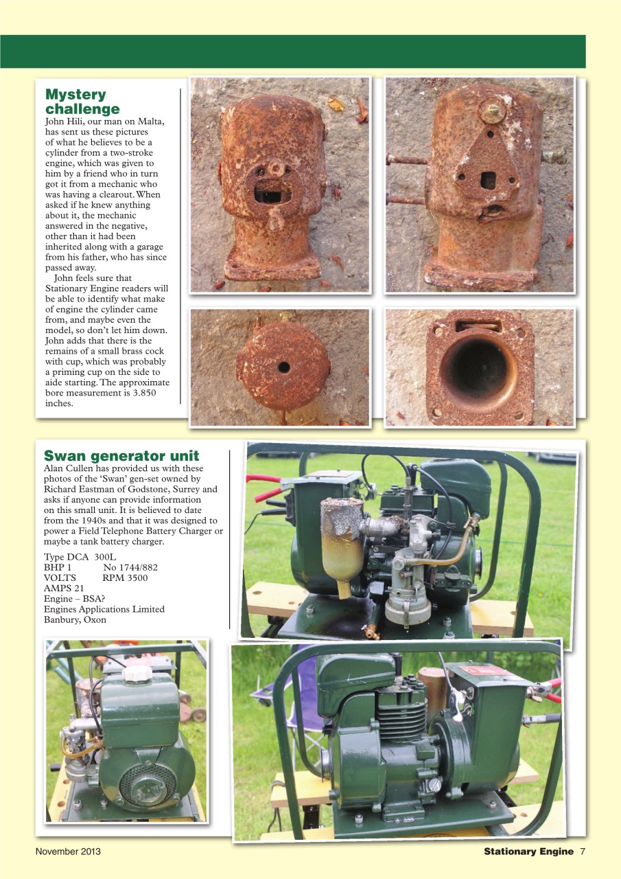 Stationary Engine Preview Pages