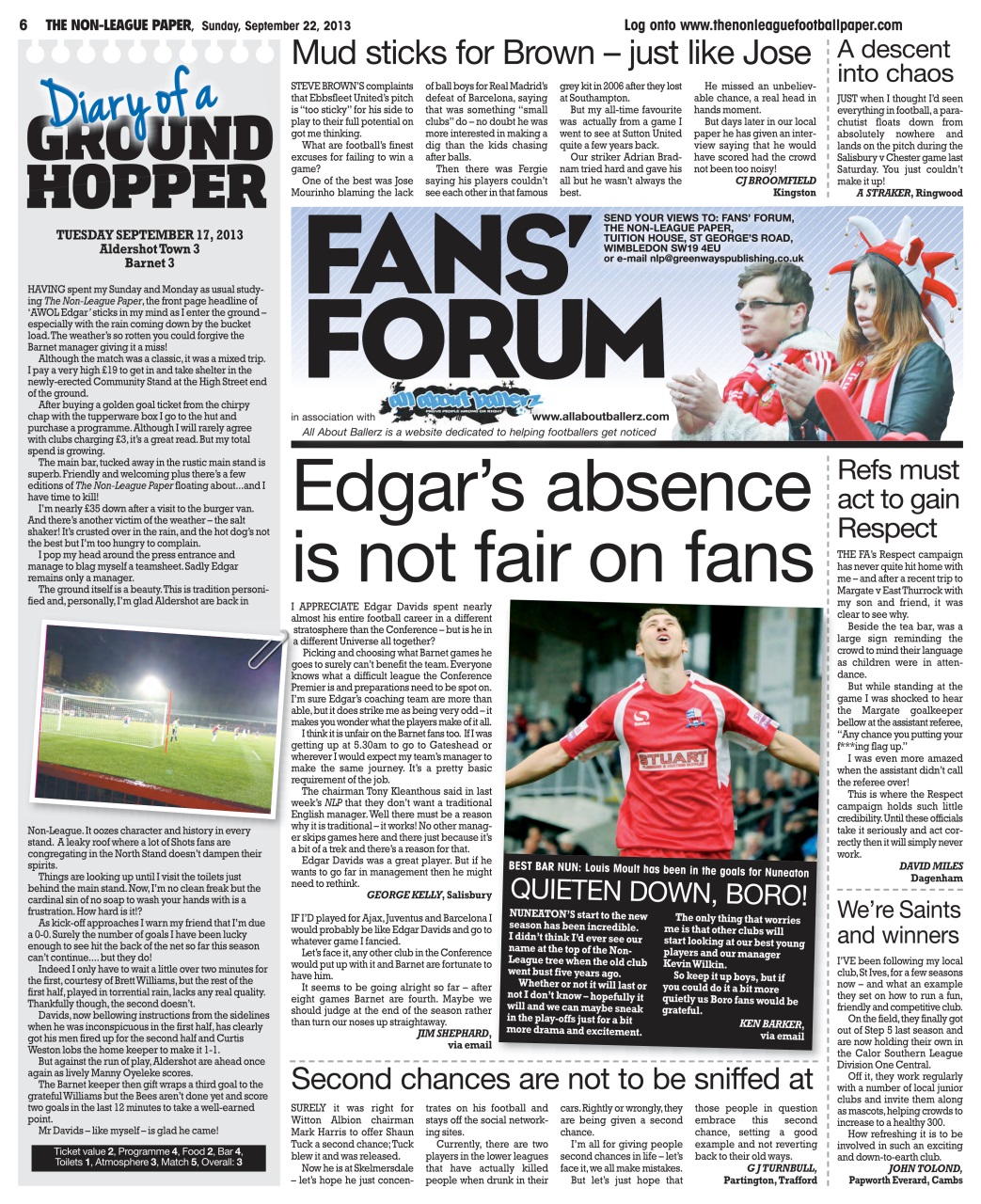 The Non-League Football Paper Preview Pages