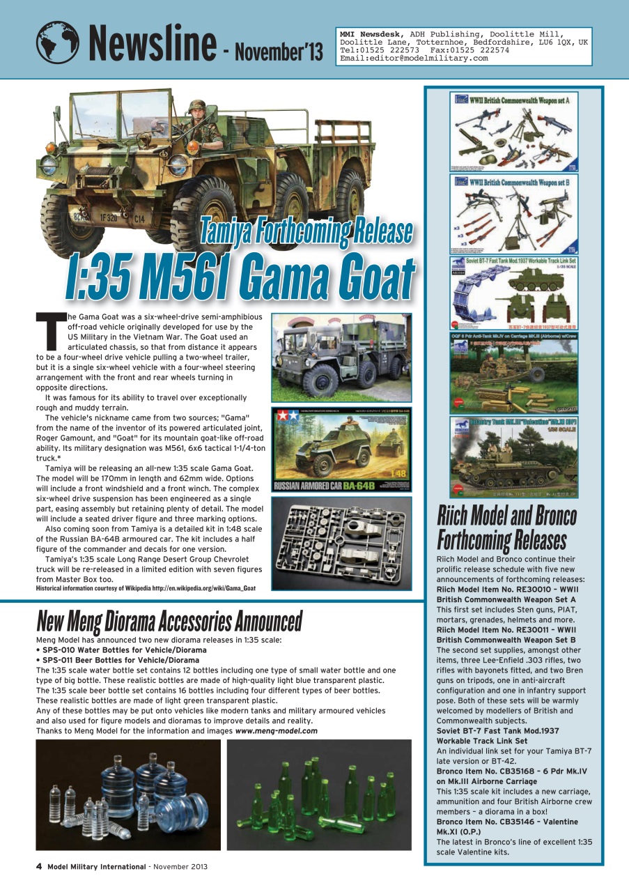Model Military International Preview Pages