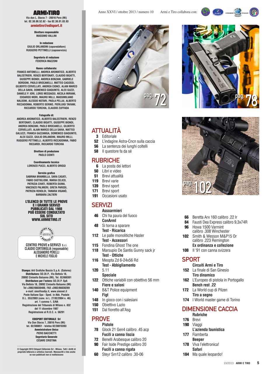 Armi E Tiro Preview Pages
