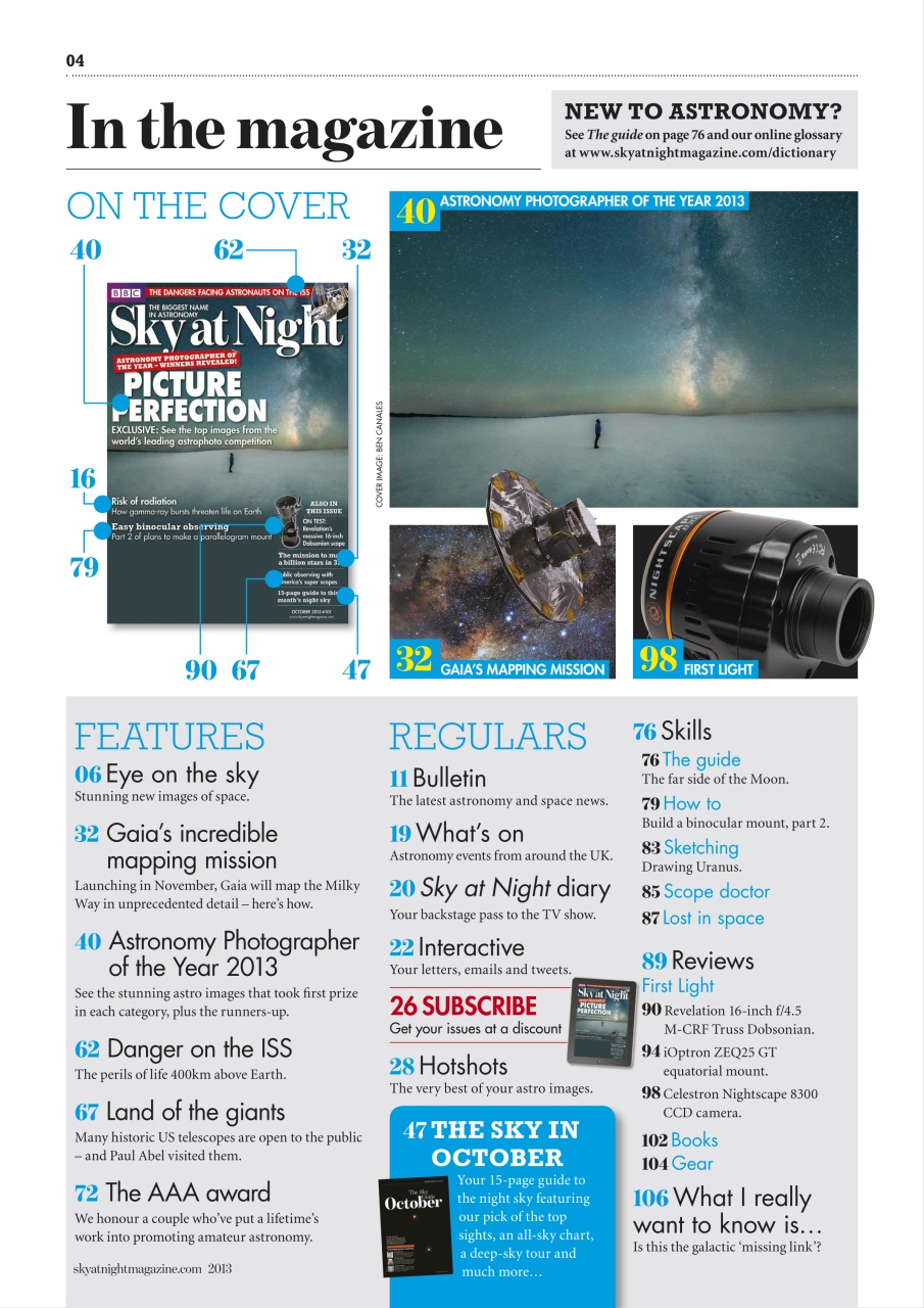 BBC Sky at Night Magazine Preview Pages
