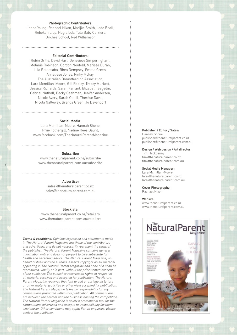 The Natural Parent Magazine Preview Pages