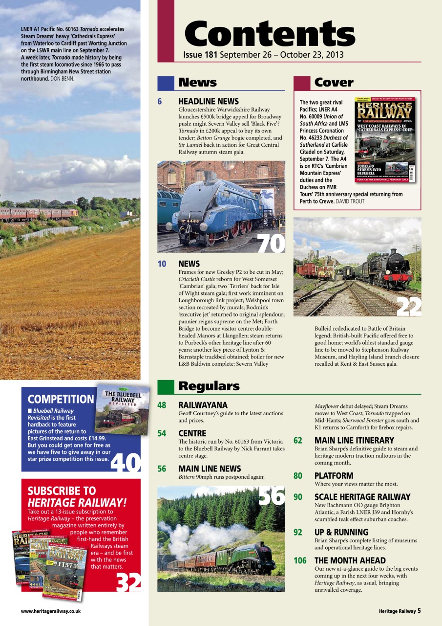 Heritage Railway Preview Pages