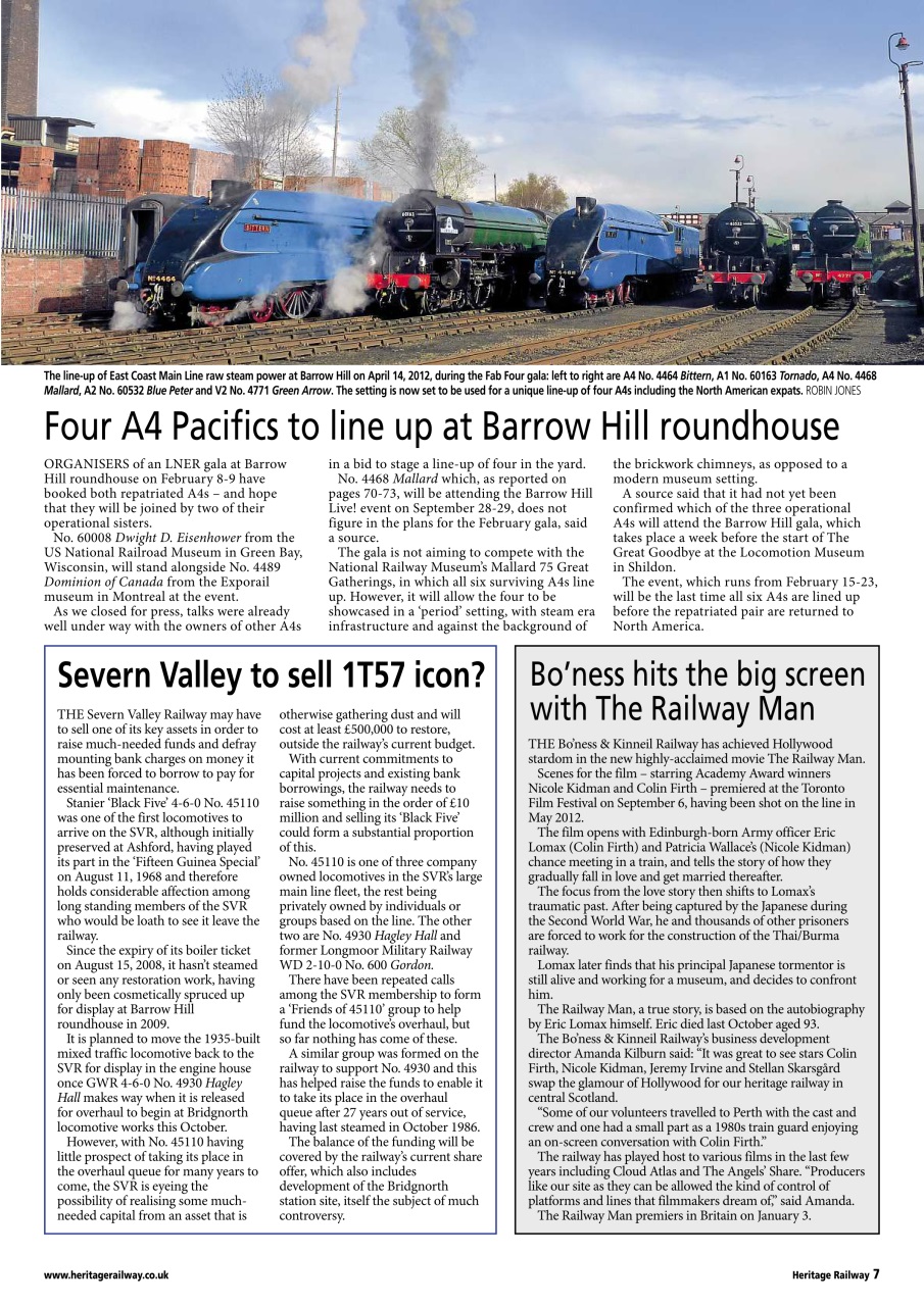 Heritage Railway Preview Pages